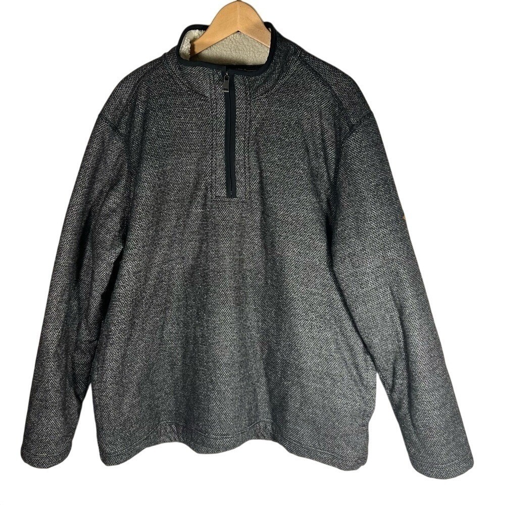 ORVIS Men's Gray Sweater Pullover‎ Jacket 1/4 zip Size XXL